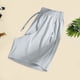 thumbnail image 2 of Pantalones cortos de pijama con botones y estampado de cuadros para mujer - Pantalones cortos finos de secado rápido y corte holgado informal para la playa, fiestas en casa y yoga - Tallas S-XXXL, 2 of 4