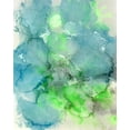 thumbnail image 2 of Curinga, Kim 20x24 White Modern Wood Framed Museum Art Print Titled - Turquoise Crystal, 2 of 4