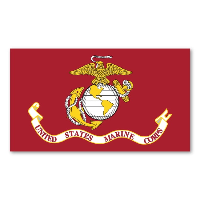 Magnet, USMC Flag, United States Marine Corp, 7" x 4" - Walmart.com