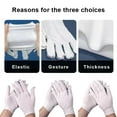 thumbnail image 3 of Qarigey 12 pares de guantes de algodón blanco para mujer, manopla de trabajo, guante elástico , Protector de manos, limpieza de gran Type2 NO2, 3 of 6