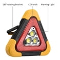 thumbnail image 3 of Luz De Trabajo Portátil Carga Solar Coche Triángulo Luz Roja Blanca Señal De Advertencia Carga Usb Luz De Inundación Led Con Cinco Modos De Luz Para Acampar Methold HA024043-00, 3 of 7