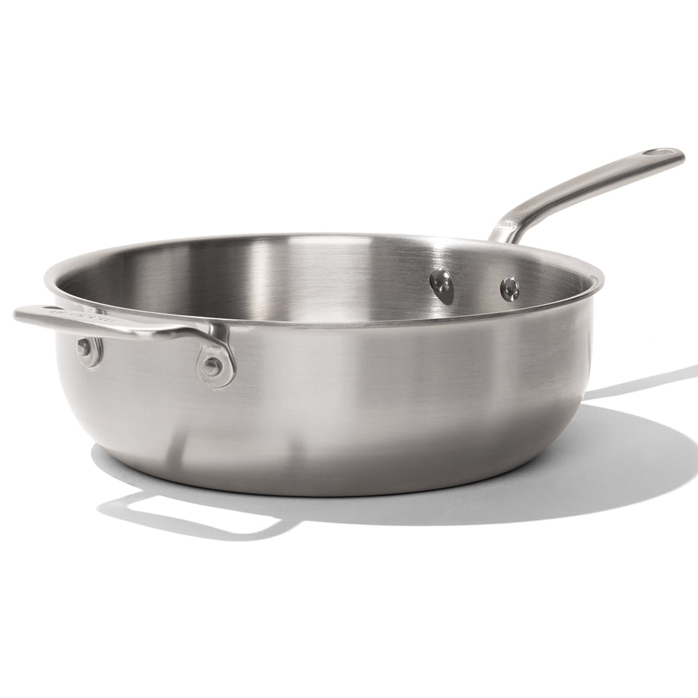 Vigor SS1 Series 2 Qt. Stainless Steel Saucier Pan with Aluminum