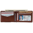 thumbnail image 3 of Alpine Swiss Mens Slimfold Wallet RFID Safe Bifold Genuine Leather ID Window, 3 of 6