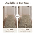 thumbnail image 3 of KUETH 2.5x8 Leopard Runner Rug Machine Washable, Kitchen Runner Rug for Floor and Hallway, Non Slip Flat Pile Area Rug with Rubber Backing for Entryway Bathroom Bedroom Laundry, 3 of 7