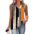 thumbnail image 5 of TARIENDY Graphic Tank Tops for Women Summer Casual Sleeveless Shirts Loose V Neck Tunic Blouses Trendy Going Out Tops Yellow M, 5 of 6
