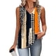 thumbnail image 5 of TaTaai Womens Spring Summer Sleeveless Camisole Tshirt V Neck Printed Top Strap Design Loose Fit Casual Fashion Wear Gift, 5 of 6