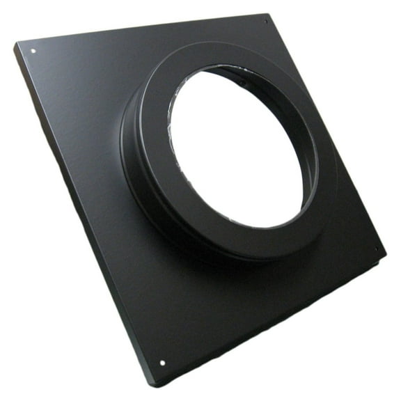 Simpson Dura-Vent 46DVA-DC - Round Ceiling Support/Wall Thimble Cover- 4"x6 5/8" Direct Vent, Black