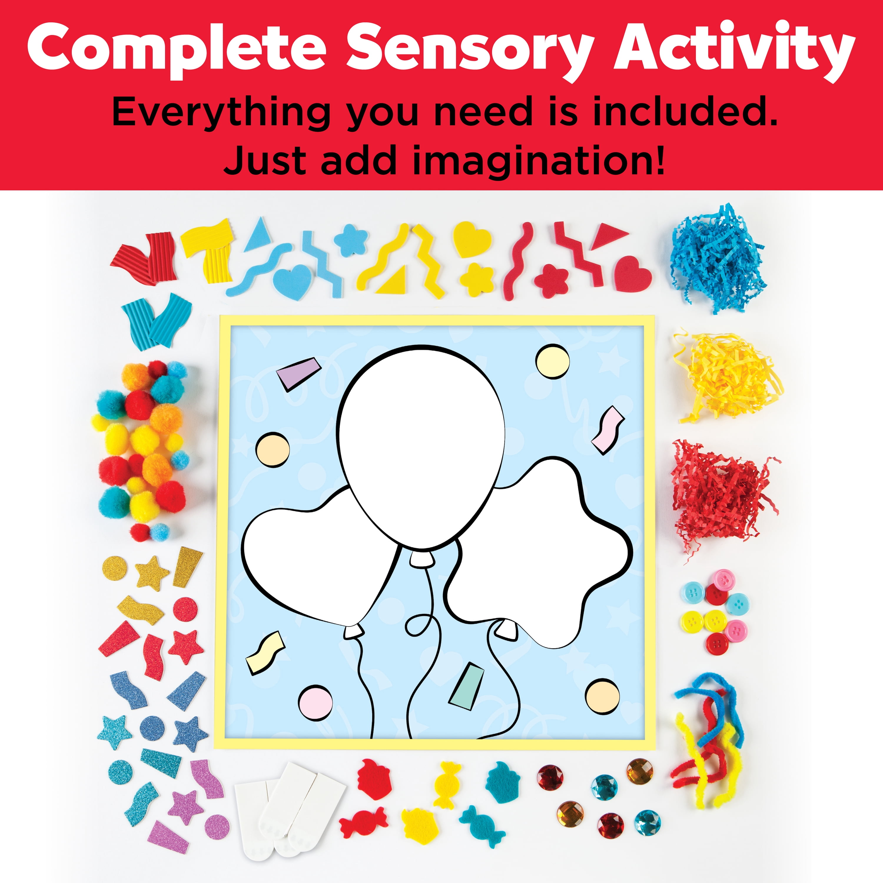 Creativity for Kids Sticky Wall Art Balloons- Child Sensory Activity for Boys and Girls Ages 3+