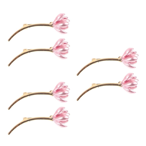 Masteelf 6 pcs  Tulip Lapel Pin Floral Brooch Pin Decorative Brooch Pin Clothing Brooch Pin Women Brooch Dress Sweater Scarf Lapel Pins