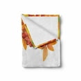thumbnail image 2 of Rowan Soft Flannel Fleece Blanket, Autumn Branches Border Design with Ashberries and Dried Leaves Graphic, Cozy Plush for Indoor and Outdoor Use, 60" x 80", Yellow Orange Lime Green, by Ambesonne, 2 of 6