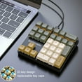 thumbnail image 4 of pitrice RGB Mechanical Numeric Keyboard Smooth Touch Real Mechanical Foraxis Body Mechanical Numeric Keypad Blue blueaxis, 4 of 6