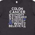 thumbnail image 4 of Inktastic Colon Cancer Awareness Ribbon Youth T-Shirt, 4 of 5