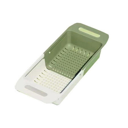 

Scalable Vegetable Washing Basin Drainage Basket Double-layer Vegetable Washing Basket Kitchen Fruit And Vegetable Drainage Rack