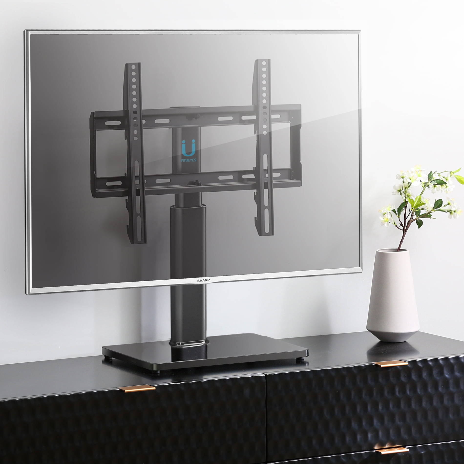how to secure flat screen tv on stand
