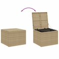 thumbnail image 5 of vidaXL Garden Storage Box Mix Beige 291L Poly Rattan, 5 of 5