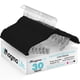 thumbnail image 1 of MAGMALIFE Set de 30 Ganchos de Terciopelo Negros con Pinza Ajustable, 42 cm, Ganchos Antideslizantes y Resistentes, con Gancho Giratorio, Ideal para Pantalones, Faldas, Jeans y Camisas, 1 of 8