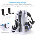 thumbnail image 3 of Vertical Stand for PS5 with Cooling Fan and Controller Charging Station, Charging Stand for PSVR, Game Storage Organizer Remote Control Slot, 3 of 7