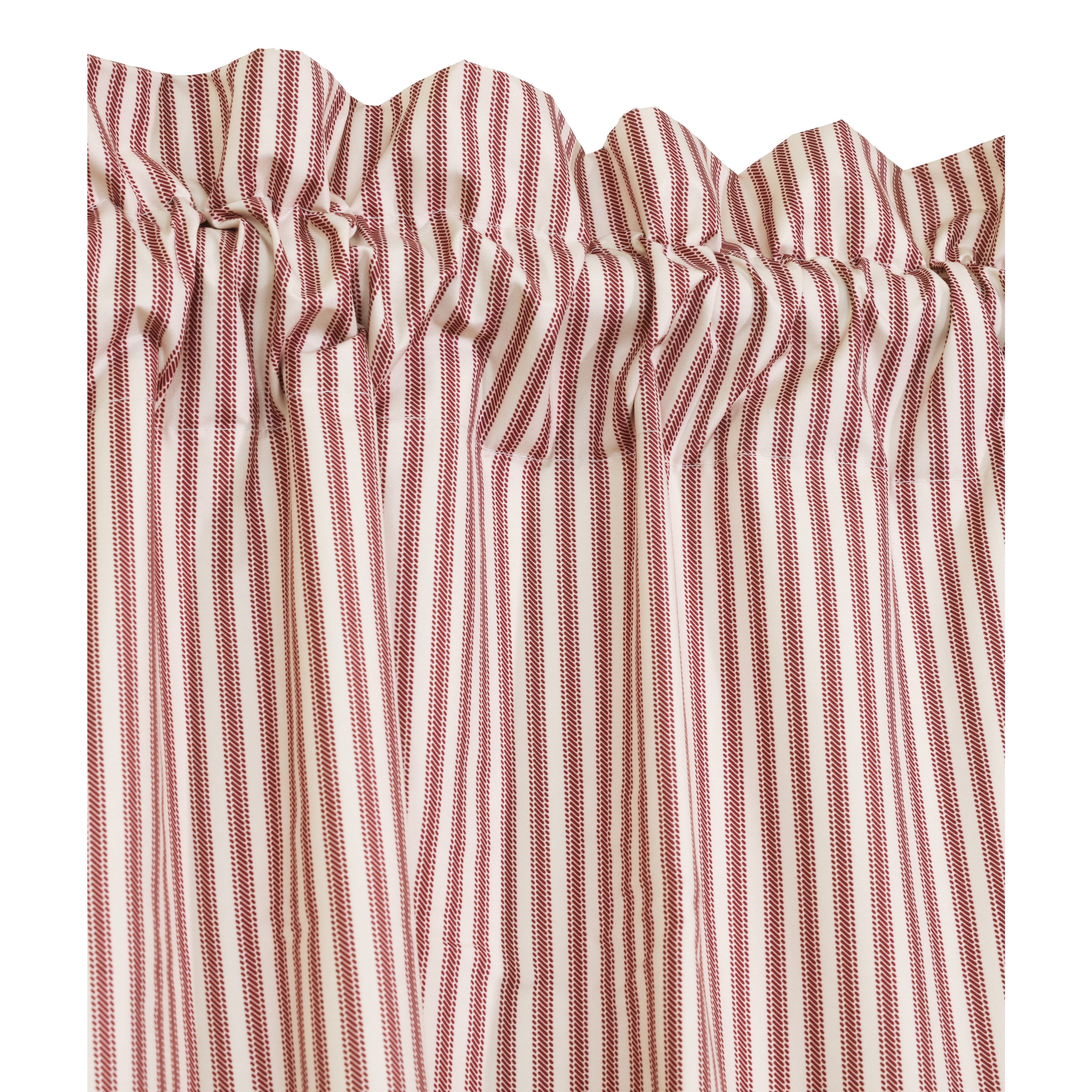 Twinning Pole Top Window Curtain Panel Pair each 40" x 45" in Burgundy