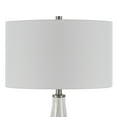 thumbnail image 6 of Evelyn&Zoe Mirabella 25" Modern Glass Table Lamp with White Drum Fabric Shade, 6 of 8