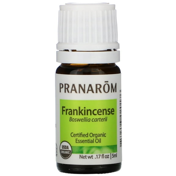 Pranarom USDA Certified Organic Frankincense Essential Oil (5ml), 100% Pure Undiluted Therapeutic Grade from Somalia for Aromatherapy, Diffuser, Skincare, Relaxation, Meditation