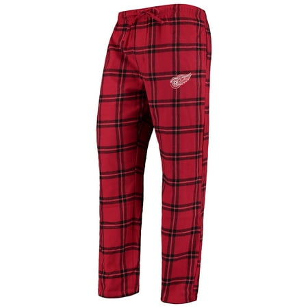 Tomas Holmstrom Detroit Red Wings - Detroit Red Wings Concepts Sport Homestretch Flannel Pants - Red/Black
