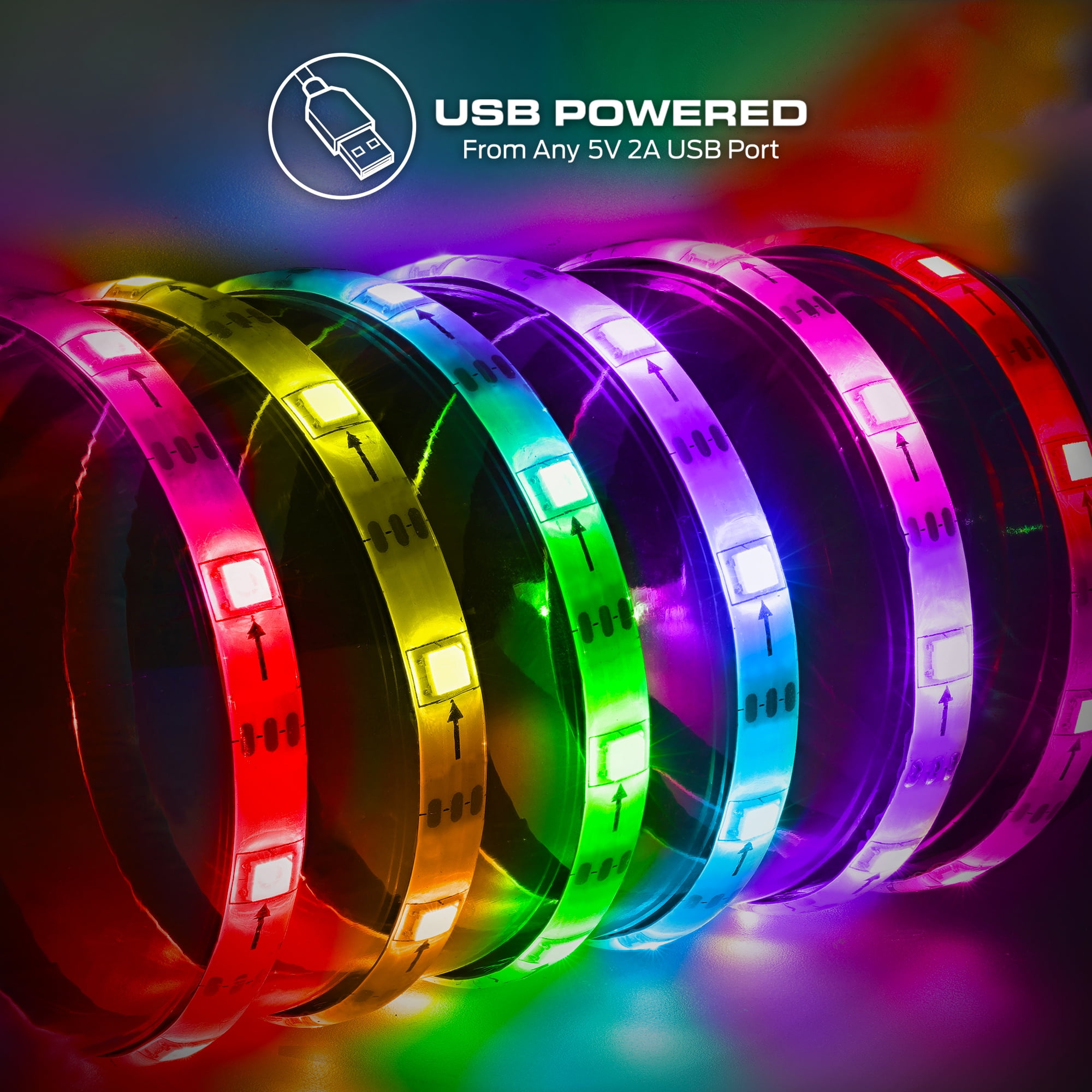 超格安価格 Monster Smart 10ft Indoor Multi-Color LED Light Strip, Sound サーフィン・ボディボード