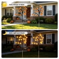 thumbnail image 6 of Halloween Pumpkin Shape Solar-Powered Ground Light Multi-Purpose Halloween Lawn Lamp Weatherproof Decorative Path Lights for Halloween Branches, 6 of 8