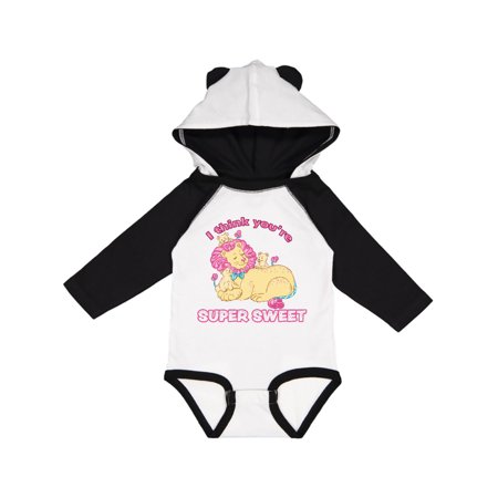 

Inktastic I Think You re Super Sweet Cotton Candy Lions Gift Baby Boy or Baby Girl Long Sleeve Bodysuit