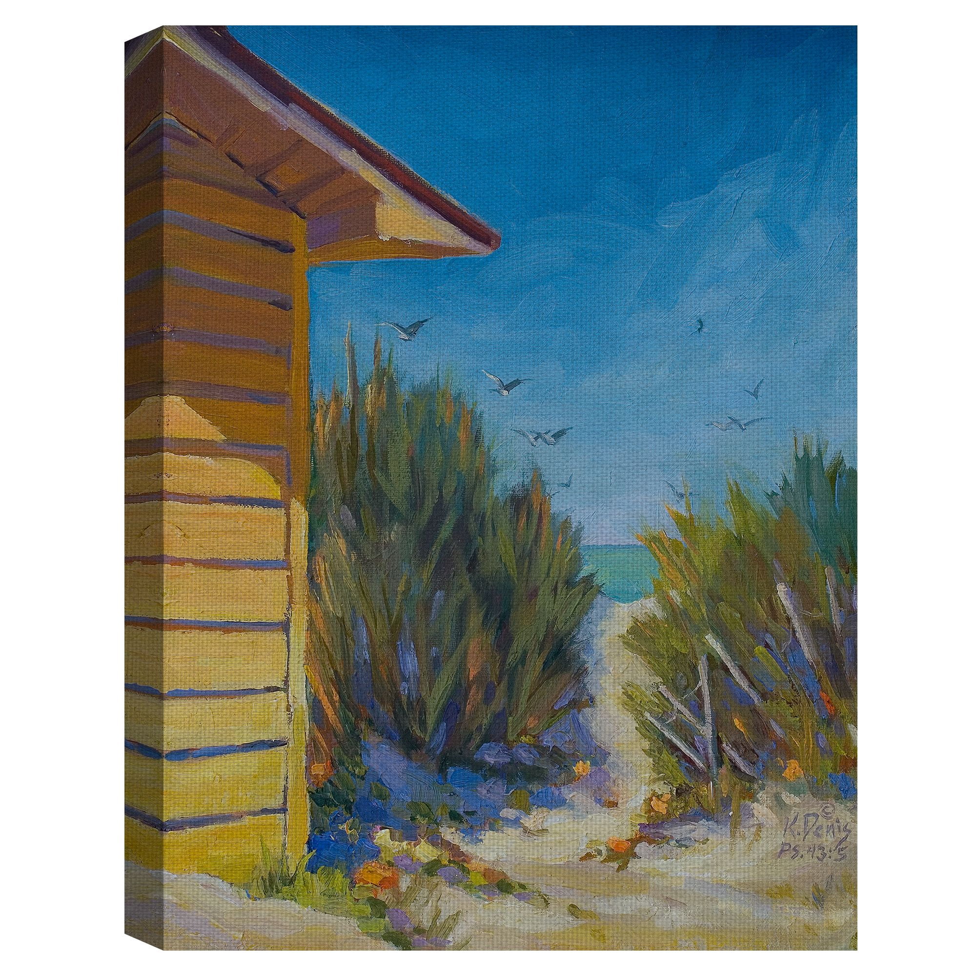 Masterpiece Art Gallery Perfect View Ocean By Kathleen Denis Canvas Art Print 18" x 24"