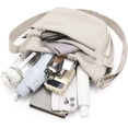 thumbnail image 6 of Trendy Small Crescent Bag Nylon Crossbody Bags for Women Lightweight Hobo Luna Bag Multi-Pocket Shoulder Crossbody Purses, 6 of 6