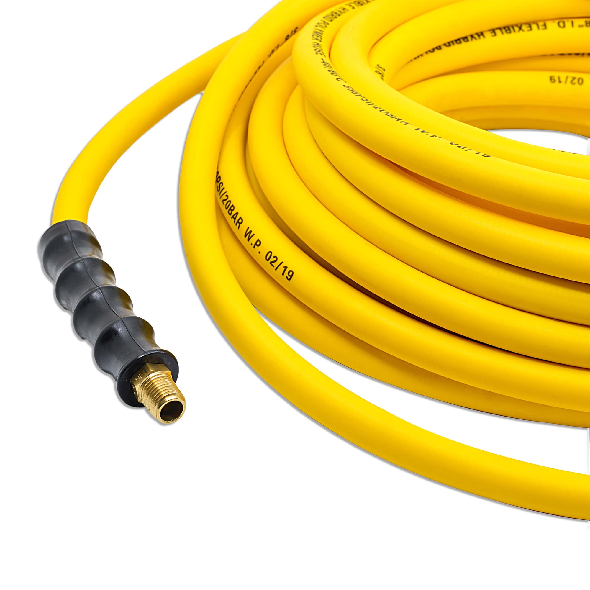 Avagard Hybrid Air Hose 3/8" x 25 ft, 300 PSI, Lightweight Flexible Air Compressor Hose with Fittings, Kink Resistant, Oil Resistant Class B, Ozone & UV Resistant