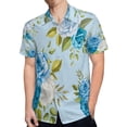 thumbnail image 4 of High Quality Hawaiian Shirts for Men Short Sleeve Aloha Beach Shirt Floral Summer Casual Button Down Shirts Blouses LYZA3Y, 4 of 7