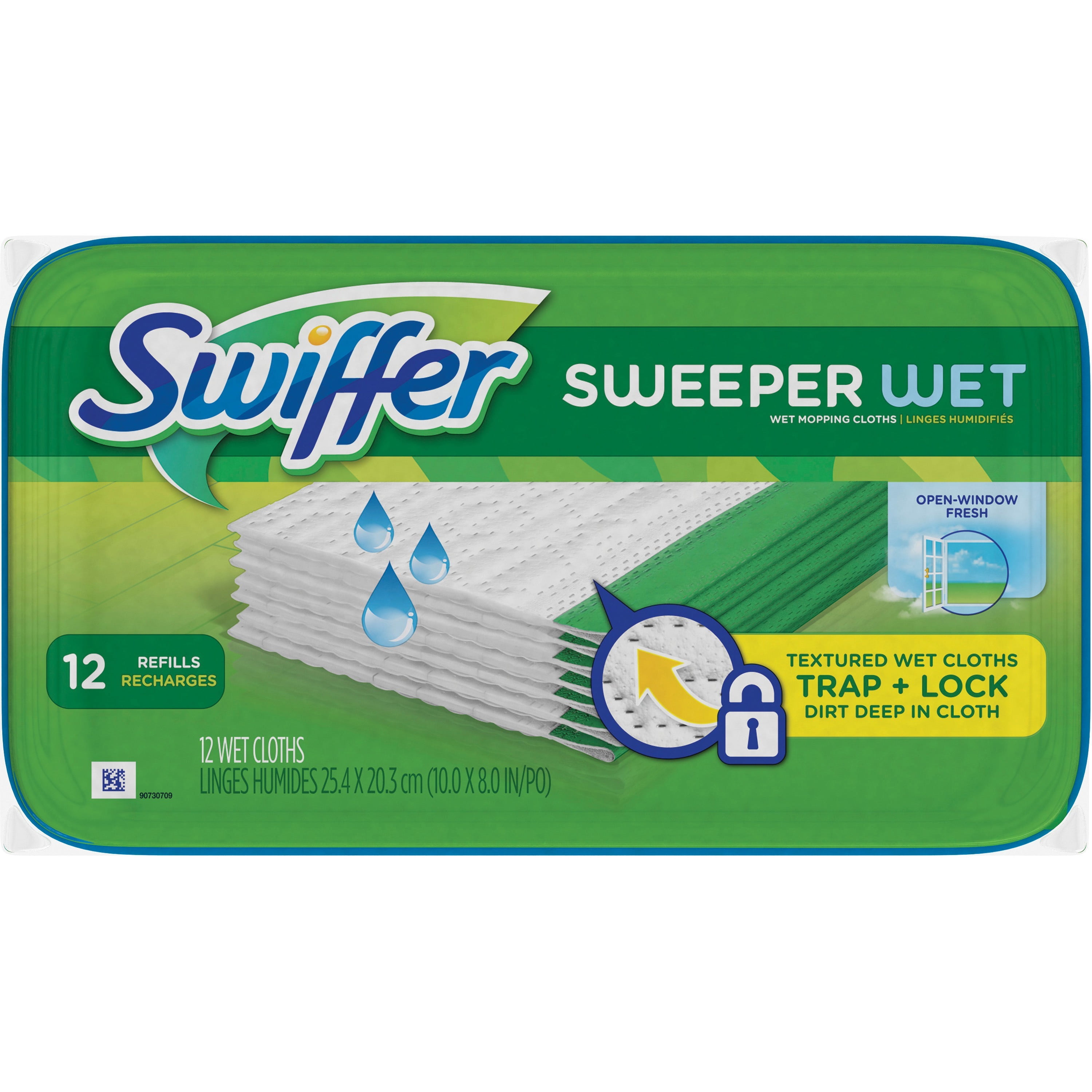 Swiffer PGC95531 Sweeper Wet Mop Refills 12 Pack White Walmart