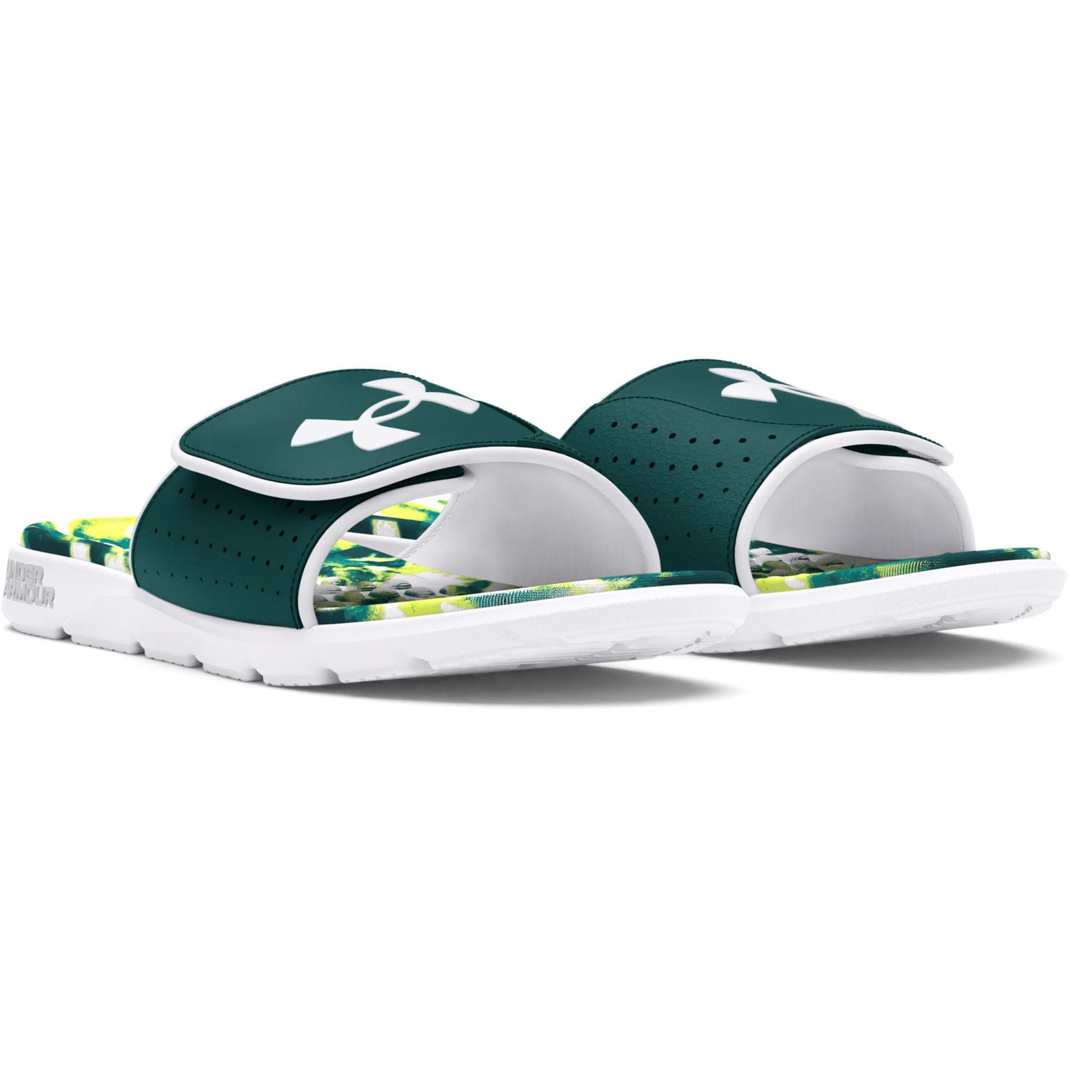 【UNDER ARMOUR】Men's UA Ignite Pro Graphic Footbed Slides Under Armour UA Ignite Pro Graphic Footbed Slides Men's