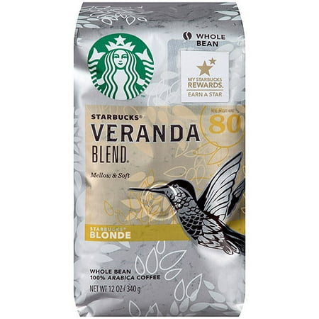 Starbucks Blonde Veranda Blend Whole Bean Coffee, 12 oz - Walmart.com