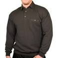 thumbnail image 4 of Palmland LD Sport Solid Textured Banded Bottom Big and Tall Long Sleeve Shirt, 4 of 8