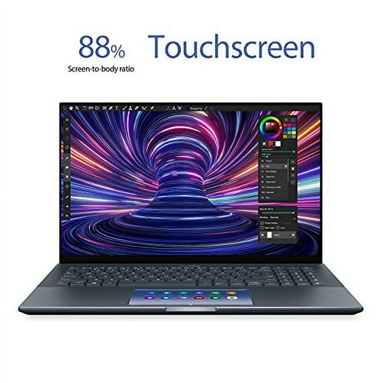 ASUS ZenBook 15 Ultra-Slim Laptop, 15?FHD Touch Display, Intel Core  i7-10750H, GeForce GTX 1650 Ti, 16GB RAM, 1TB SSD, Innovative ScreenPad  2.0