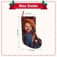 thumbnail image 3 of Lsque 18 Inches Chucky Pattern Christmas Stockings Hanging Ornaments,Knitted Xmas Fireplace Hanging Stocking,Holiday Decoration, 3 of 8