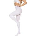 thumbnail image 4 of HSHDLDF Women's 80 Denier Tights Soft Opaque Solid Color Footed Pantyhose, 4 of 7