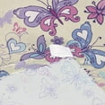 thumbnail image 7 of Beautiful Butterfly Flower Heart Tapestry Wall Hanging Tapestries Happy Colorful Hippie Psychedelic Art Polyester Carpet Wall Decorative for Living Room Bedroom 60x51inch, 7 of 7