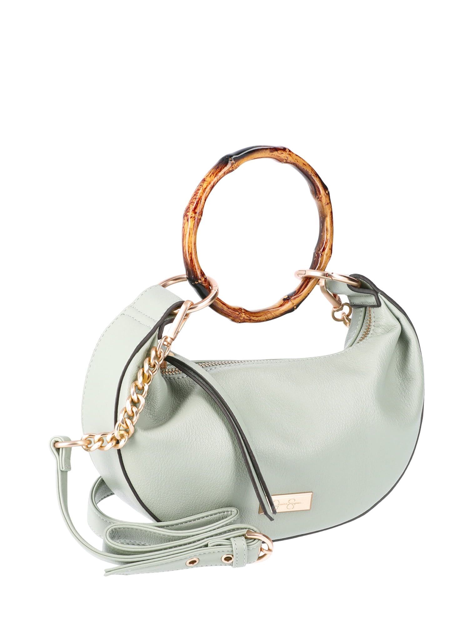 Jessica Simpson Women’s Evangeline Hobo Handbag with Bracelet Handle,Green