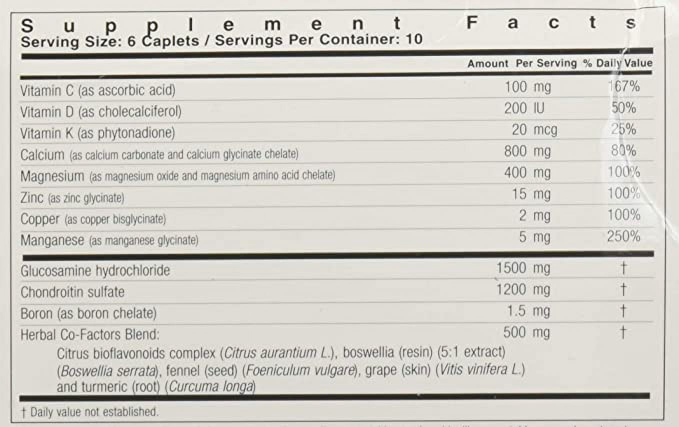 Glucoflex Glucosamine Chondroitin Sulfate Caplets 60 Caplets, 4-Pack