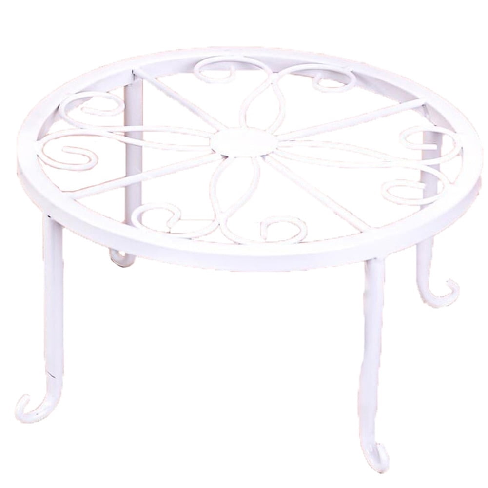 opvise Flower Pot Rack Hollow Round Plant Pot Stand Floor Flower ...