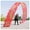 Red, variant on Dragon Dance Ribbon Set for Beginner, with Dragon Head,Outdoor Fitness Dragon Design Spinning & Shaking, Washable,Event Celebration Stage Prop