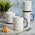 thumbnail image 2 of Mr. Coffee Parkmill 17oz 4 Piece Stoneware Coffee Mug Set in Assorted Designs, 2 of 2