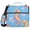 Cartoon Seahorse and Bubbles, variant on 3 Ring Zipper Binder with Shoulder Strap Waterproof Trapper Keeper 2 Inch D-Ring 500 Sheets Capacity Dog with Bow and Bone
