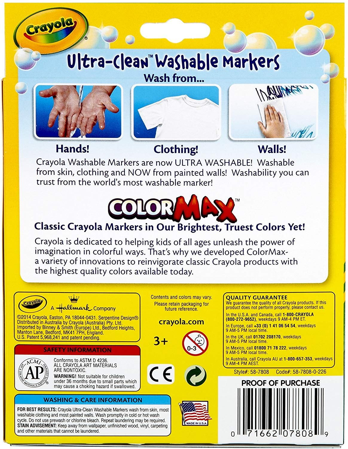 Crayola® Ultra-Clean Washable™ Markers - Crayola 587858 ST - Betty