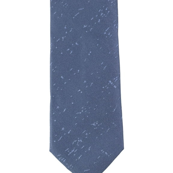Calvin Klein Mens Patterned Self-tied Necktie, Blue, One Size