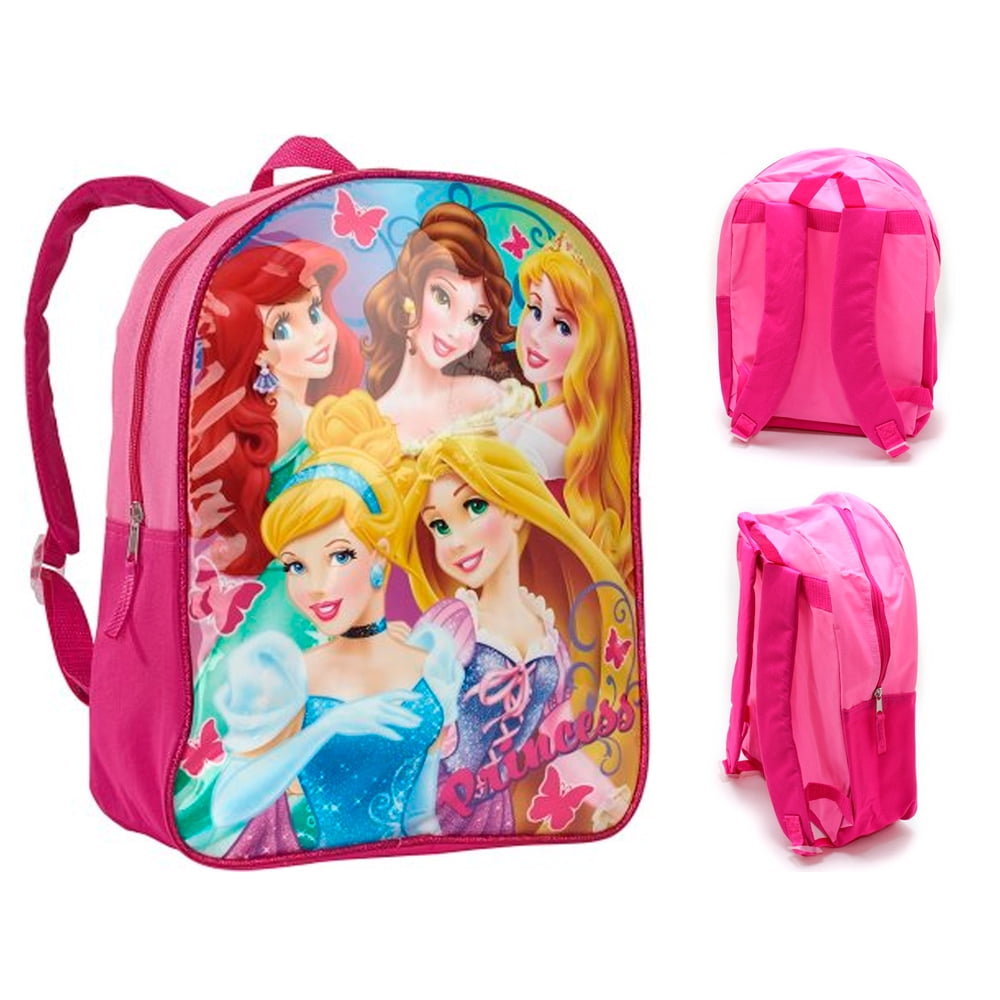 ATB Disney Princess 15" Kids Backpack School Bag Toddler Lunch Tote