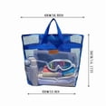 thumbnail image 3 of AUNVITO Mesh Net Beach Tote Bag, Large Capacity Ventilated Sand-Proof Shoulder Handbag for Summer Swimming Travel Outdoor, 1pc, 3 of 7
